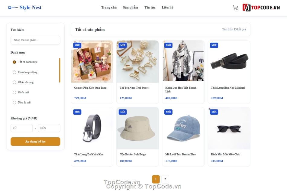 Web thời trang,phụ kiện thời trang,Web phụ kiện